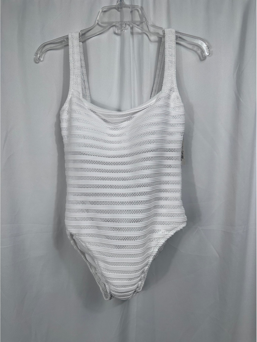 Lauren Ralph Lauren White Mesh One Piece Swimsuit Size 8